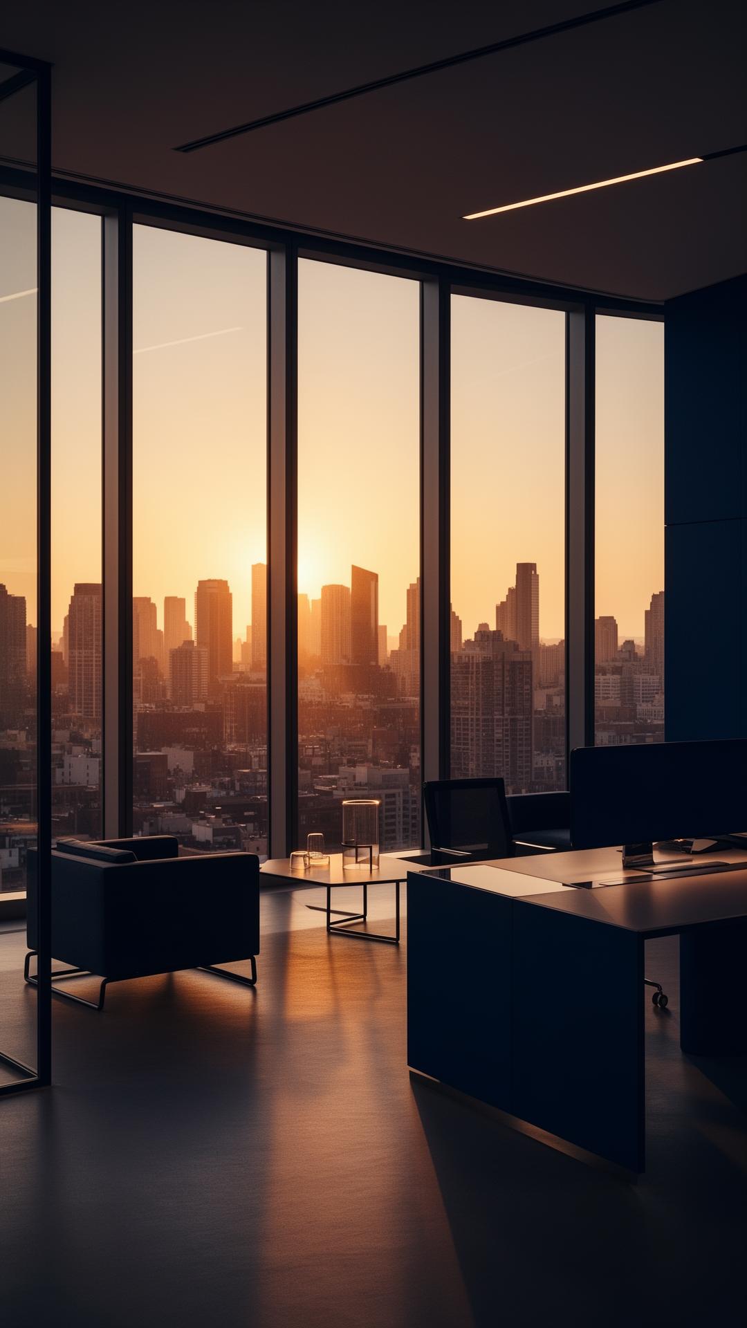 Modern corporate workspace interior